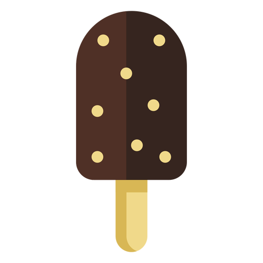 Chocolate ice cream icon PNG Design