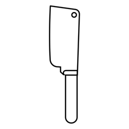 Icono de trazo de cuchillo de cuchilla Diseño PNG