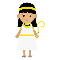 Ilustración de personaje de Cleopatra Diseño PNG