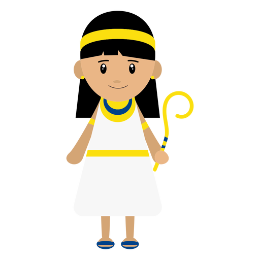 Ilustración de personaje de Cleopatra Diseño PNG