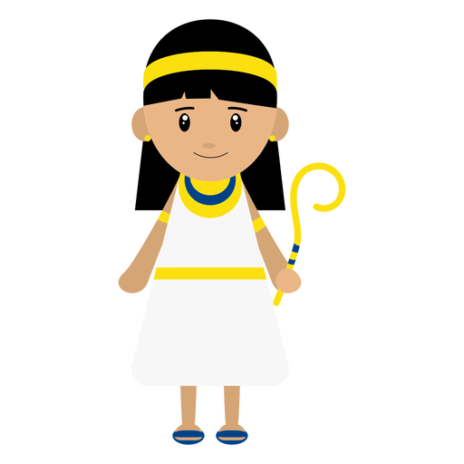 Ilustraci?n de personaje de Cleopatra Diseño PNG