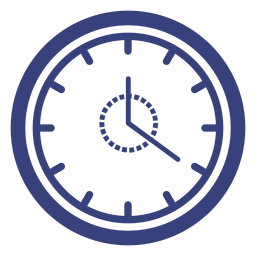 Icono de trazo de reloj Diseño PNG