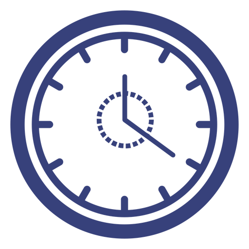 Icono de trazo de reloj Diseño PNG