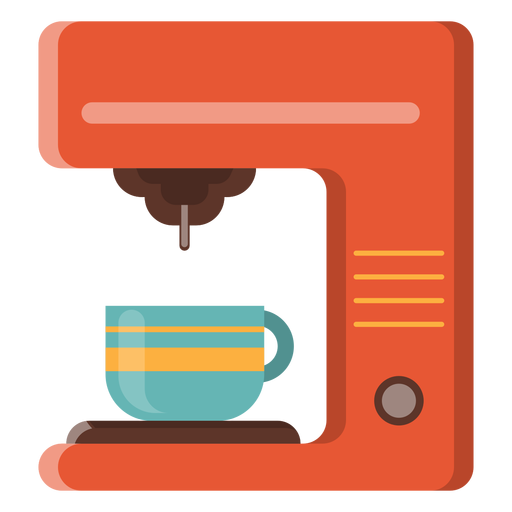 Kaffeemaschinen-Symbol PNG-Design