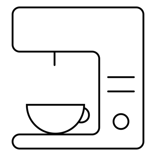 Coffee machine stroke icon PNG Design