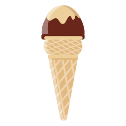 Cone sorvete de chocolate Desenho PNG