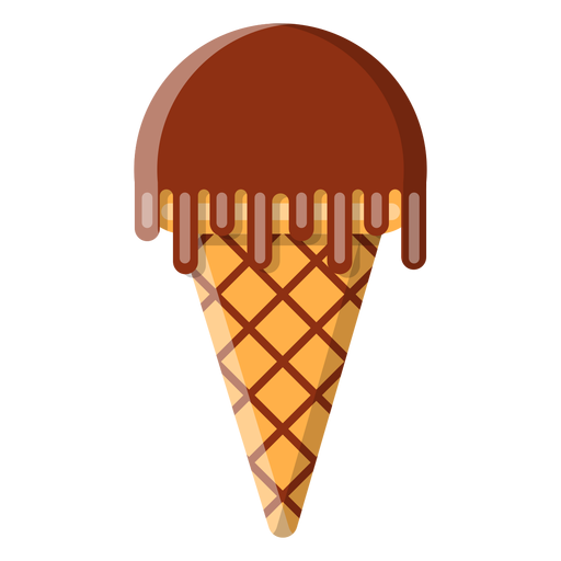 Cone ice cream icon PNG Design