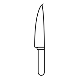 Cook knife stroke icon PNG Design