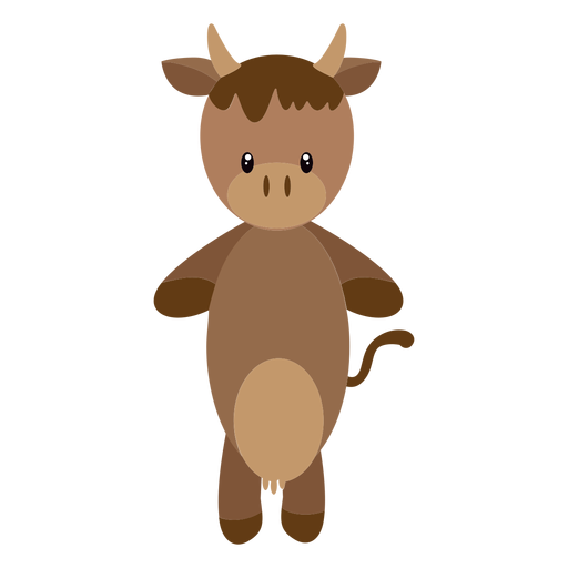 Cow character illustration PNG Design