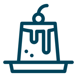 Icono de trazo de caramelo crema Diseño PNG