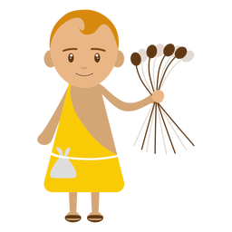 Ilustración de personaje de David Diseño PNG
