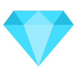 Diamond flat icon PNG Design