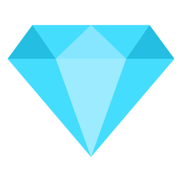 Icono de diamante plano Transparent PNG
