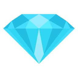Icono plano de piedras preciosas de diamante Transparent PNG