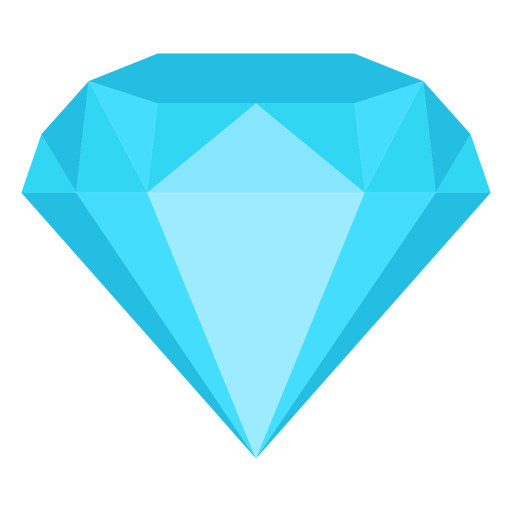 Diamond jewel flat icon PNG Design