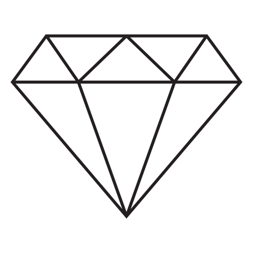 Diamantstrichsymbol PNG-Design