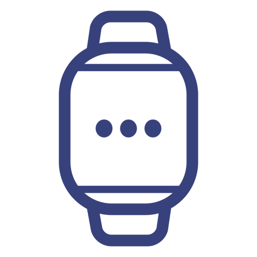 Icono de trazo de reloj digital