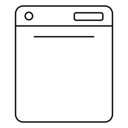 Ícone de curso da máquina de lavar louça Desenho PNG