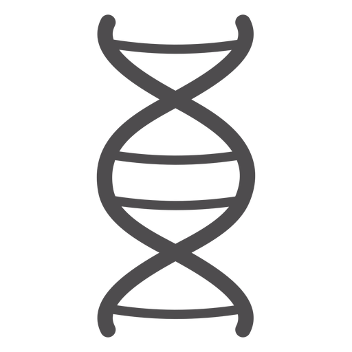 DNA-Kettenstrich-Symbol PNG-Design