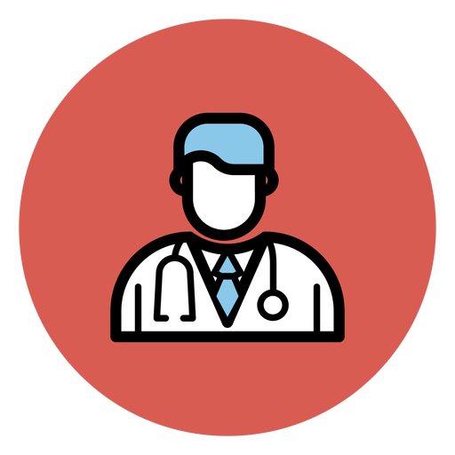 Doctor avatar icon PNG Design