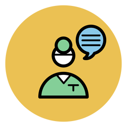 Icono de opinión del médico Diseño PNG