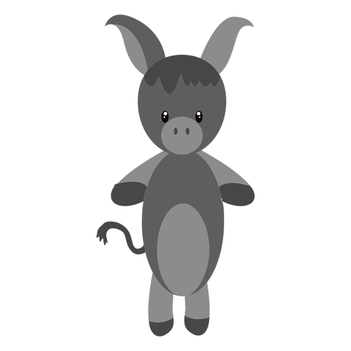Donkey character illustration PNG Design