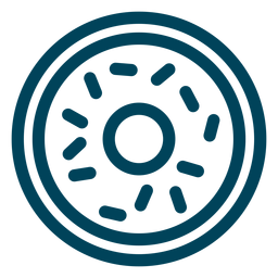 Donut Strich Symbol PNG-Design