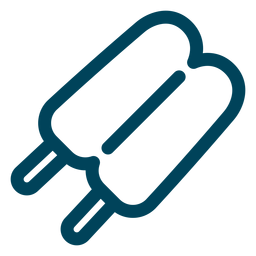 Double popsicle stroke icon PNG Design