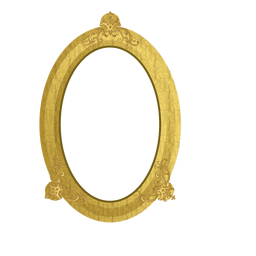 Elegant golden frame PNG Design