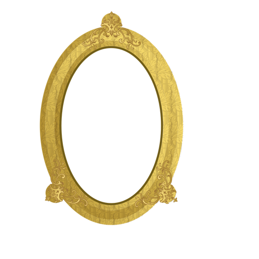 Eleganter goldener Rahmen PNG-Design