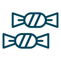 Icono de trazo de caramelos duros frustrados Diseño PNG