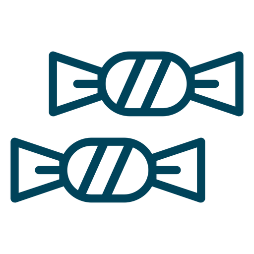 Foiled Hartbonbons Strichsymbol PNG-Design