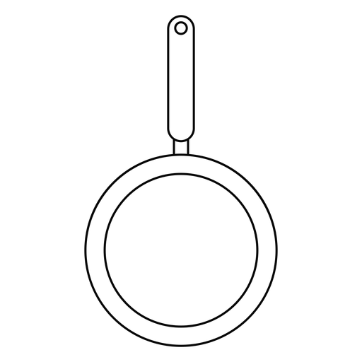 Bratpfannen-Strichsymbol PNG-Design
