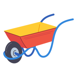 Garden wheelbarrow icon PNG Design