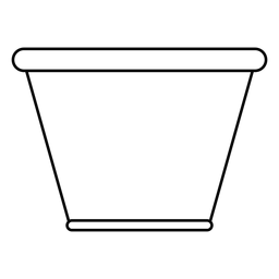 Glass bowl stroke icon PNG Design