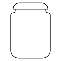 Icono de trazo de tarro de vidrio Diseño PNG