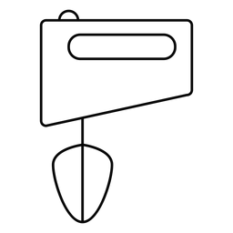 Hand mixer stroke icon PNG Design