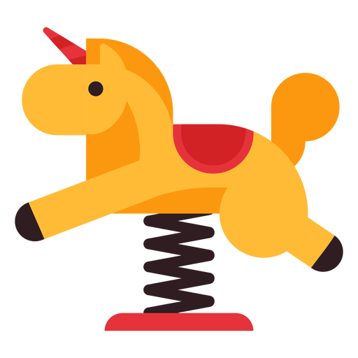 Horse spring rider icon