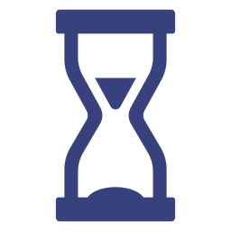 Icono de trazo de reloj de arena Diseño PNG