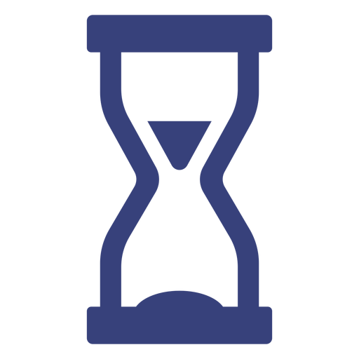 Icono de trazo de reloj de arena Diseño PNG