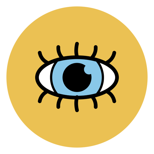 Medizinische Symbole der Ikone des menschlichen Auges PNG-Design