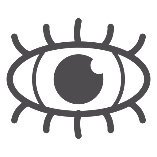Menschliches Augenstrichsymbol PNG-Design