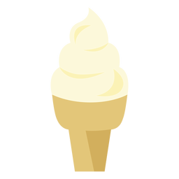 Eistüte Cupcake-Symbol PNG-Design
