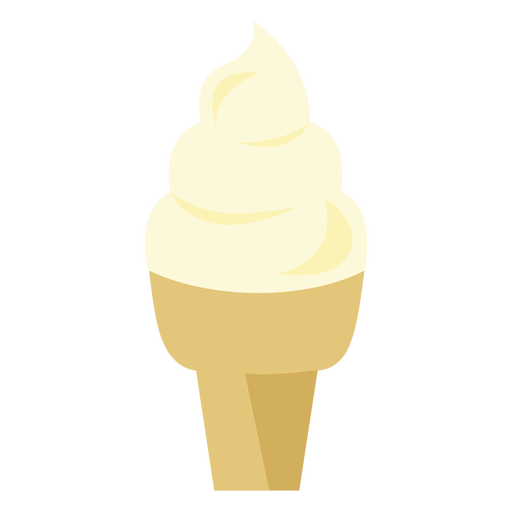 Icono de cupcake de cono de helado