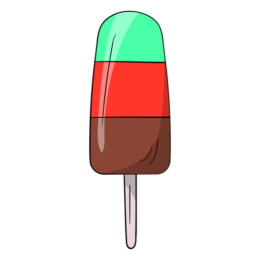 Ice cream on stick cartoon
