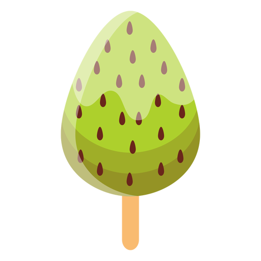 Ice cream on stick flat PNG Design