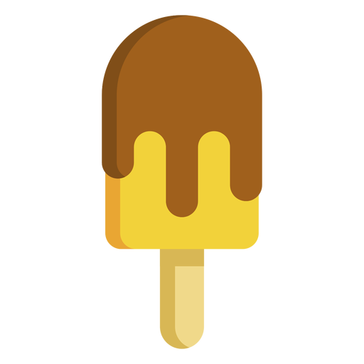 Helado en icono de palo icono de postre Diseño PNG