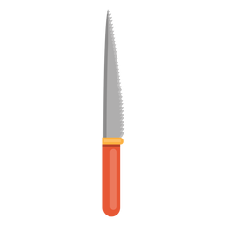 Ícone de faca de cozinha dentada Desenho PNG