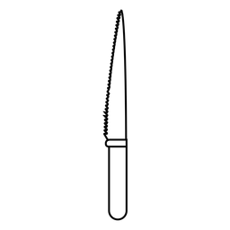 Jagged knife stroke icon PNG Design