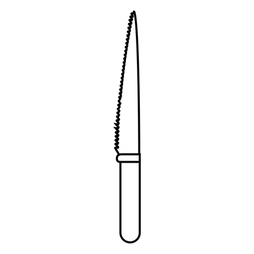 Ícone de golpe de faca dentado Desenho PNG